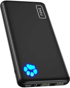 INIU Power Bank, Slimmest & Lightest PowerBank USB C Triple 3A 10000mAh Portable Charger - £18.69 @ Amazon