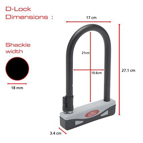 BURG-WACHTER 272S Sold Secure Gold Aproved D Lock Bike Lock £13.99 @ Amazon