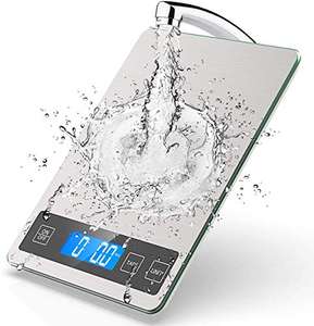 Romanda Electronic Kitchen Scales With Tempered Glass & Stainless Steel - £13.59 +£4.99 Non-Prime - Sold by Romanda_Official / FBA @ Amazon