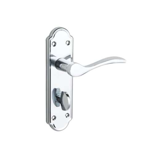 Wickes Romano Bathroom Door Handle - Polished Chrome 1 Pair £5 free click and collect @ Wickes