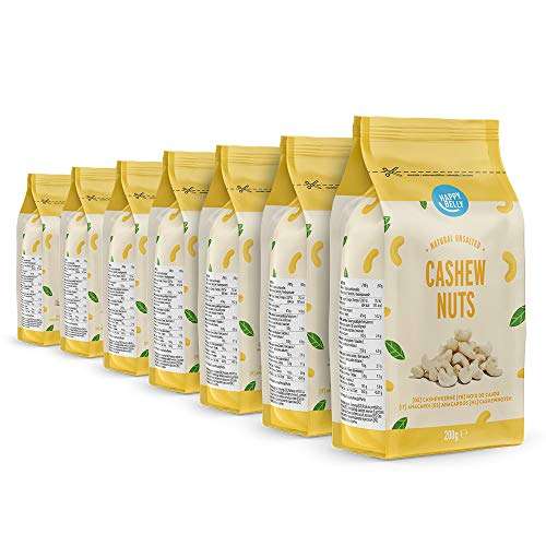 Amazon Brand - Happy Belly Cashew Nuts, 7 x 200 g £13.78 / £13.09 Subscribe & Save + 20% Voucher on 1st S&S @ Amazon