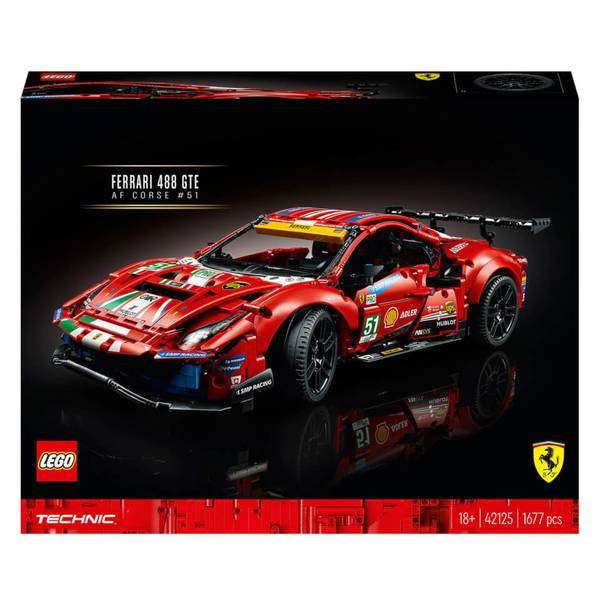 LEGO Technic: Ferrari 488 GTE AF Corse 51 Car Set (42125) - £124.99 + £1.99 delivery @ Zavvi