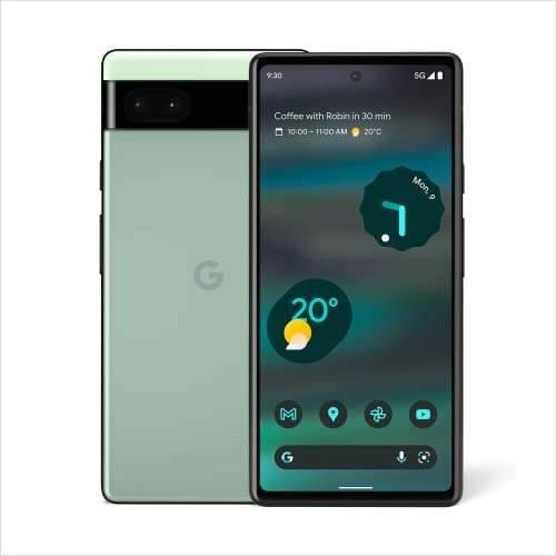 Google Pixel 6a – Unlocked Android 5G Smartphone with 12 megapixel camera and 24-hour battery - £297.43 @ amazon