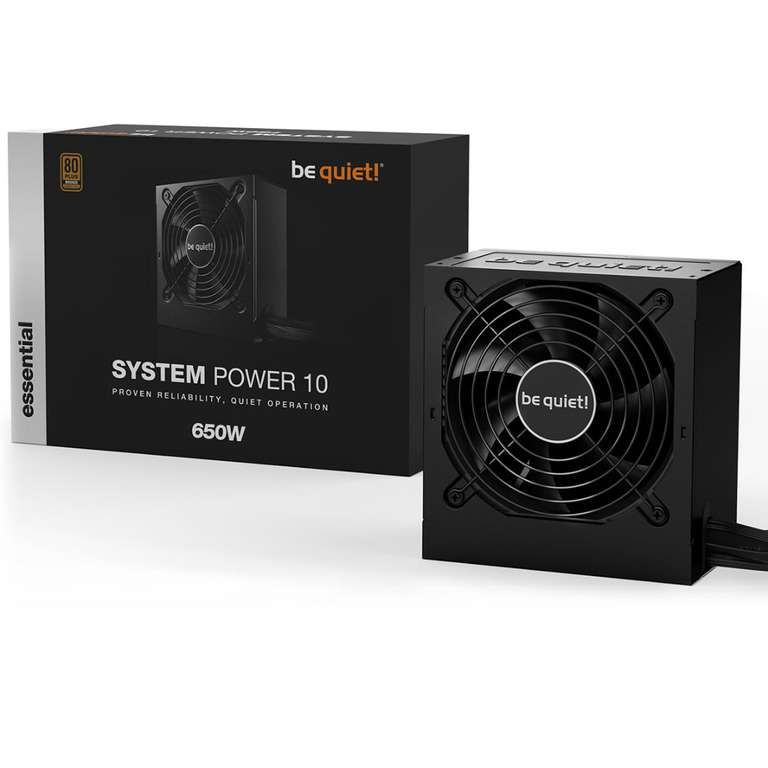 Be Quiet! 650W PSU System Power 10 80+ Bronze Wired Power Supply - £53.62 Delivered @ Tech Next Day
