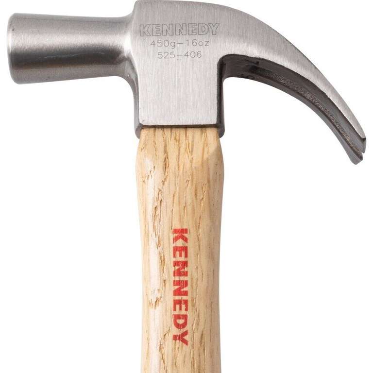 Kennedy Hardwood Shaft 16oz Claw Hammer- Sold By Zoro Tools UK