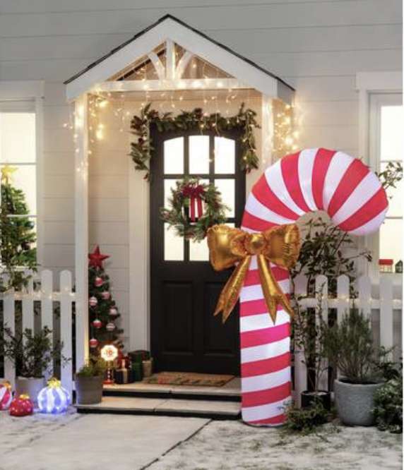 Argos Home Christmas Inflatable Candy Cane Decoration - Free C&C
