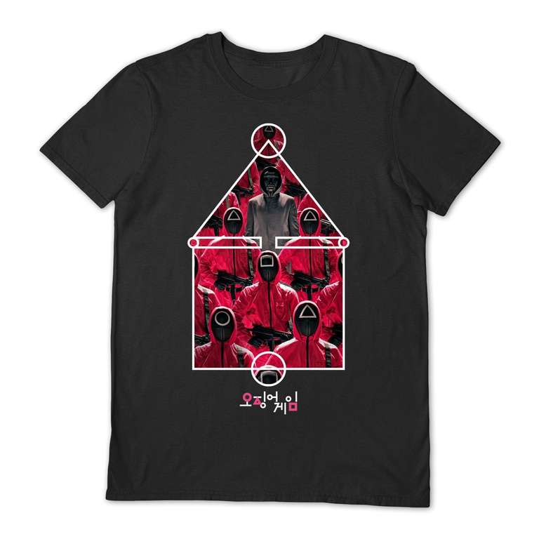Squid Game Adult T-Shirts (5 Designs / Sizes S-XL) - Free C&C