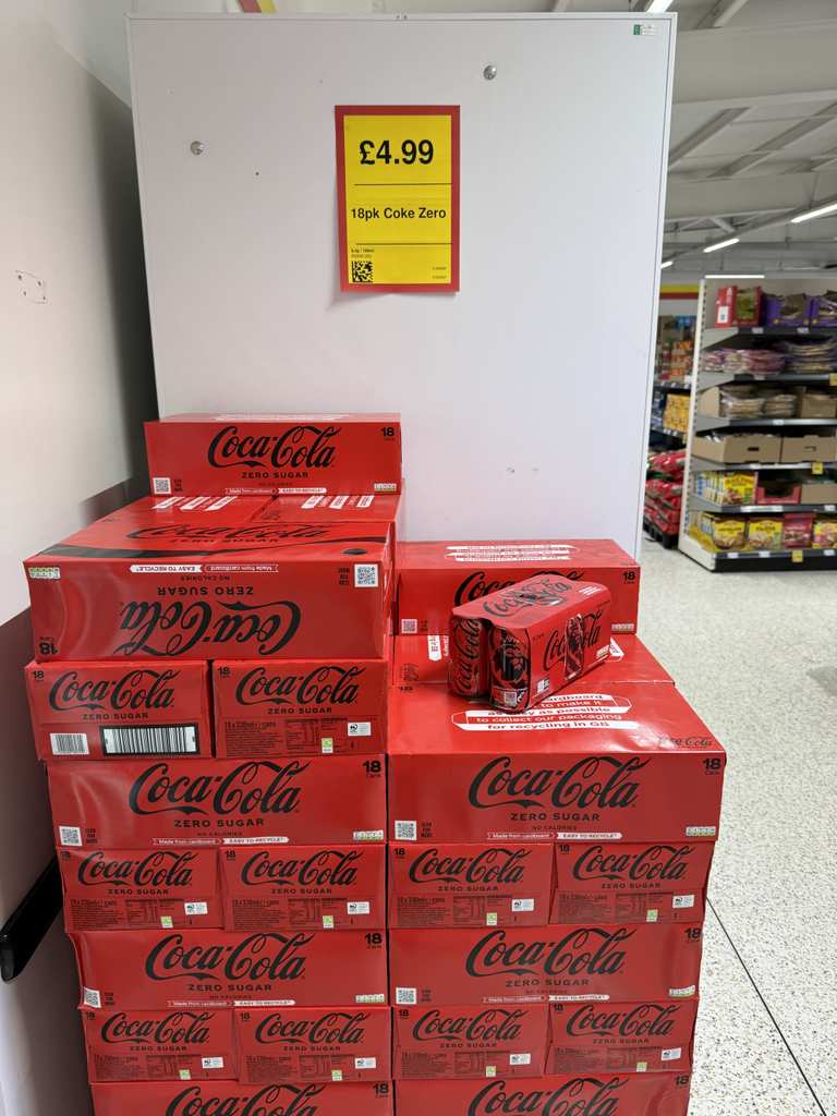 Coca-Cola Zero Sugar 18 x 330ml - Peat Road, Glasgow