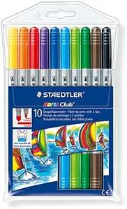 Staedtler Noris Club Double Ended Fibre Tips (Pack of 10) 320NWP10 £2.39 @ Amazon