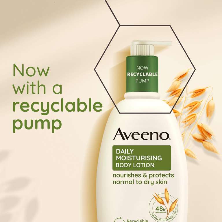 Aveeno Body Lotion, 300ml (with voucher) / £3.69 S&S + Voucher
