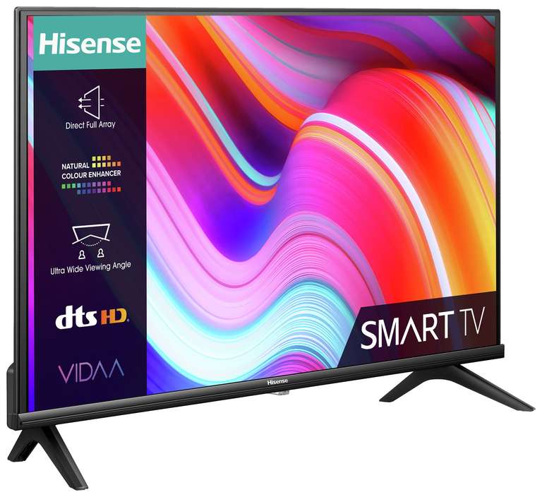 Hisense 40 Inch 40E4KTUK Smart Full HD HDR LED Freeview TV + Free Click and Collect