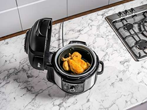 Ninja Foodi Multi-Cooker [OP350UK], 9-in-1, 6L, Electric Pressure Cooker and Air Fryer, Brushed Steel and Black £173.84 @ Amazon