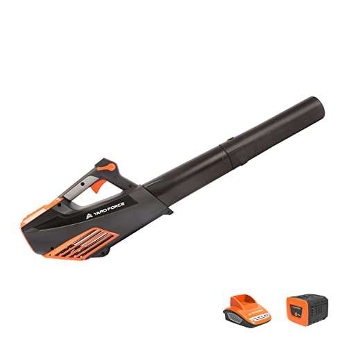 Yard Force 40V Cordless Leaf Blower 230km/h Air Speed with Lithium Ion Battery and Charger - Part of GR 40 range - LB G18 £59.38 at Amazon