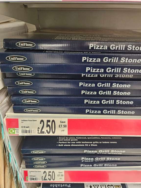 Uniflame Pizza Grill stone 33cm - In store (Southampton)