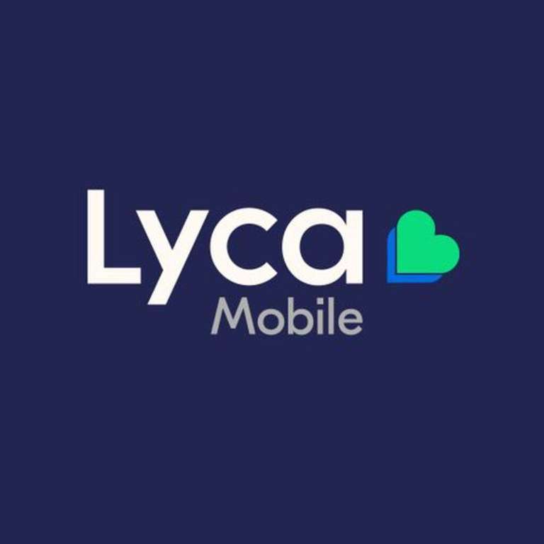 LycaMobie Saver Plan 6GB Data, 1000 UK min, Eu Roaming £1 - New Customers