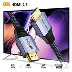 HDMI 2.1 cable 1.83m 5-pack - DDMALL-branded, 48Gbps, 8K@60Hz/4K@120Hz, HDR eARC HDCP - £3.09 +4.99 delivery @ BargainFox