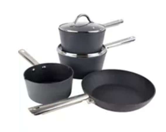Scoville Pro 4 Piece + Free Frying Pan Cookware Set £42 at Asda