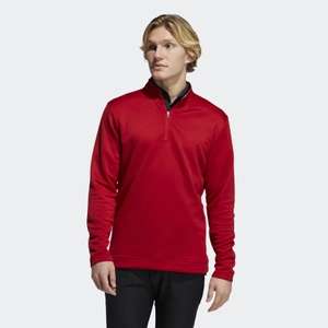 Club Quarter-Zip Golf Sweatshirt Team Power Red - £23.75 + free delivery for members at Adidas