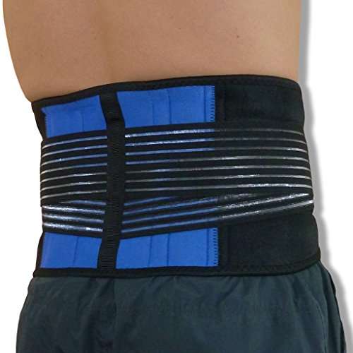 NeoPhysio Neoprene Double Pull Lower Back Support Lumbar Brace Sold by Supports Direct / FBA