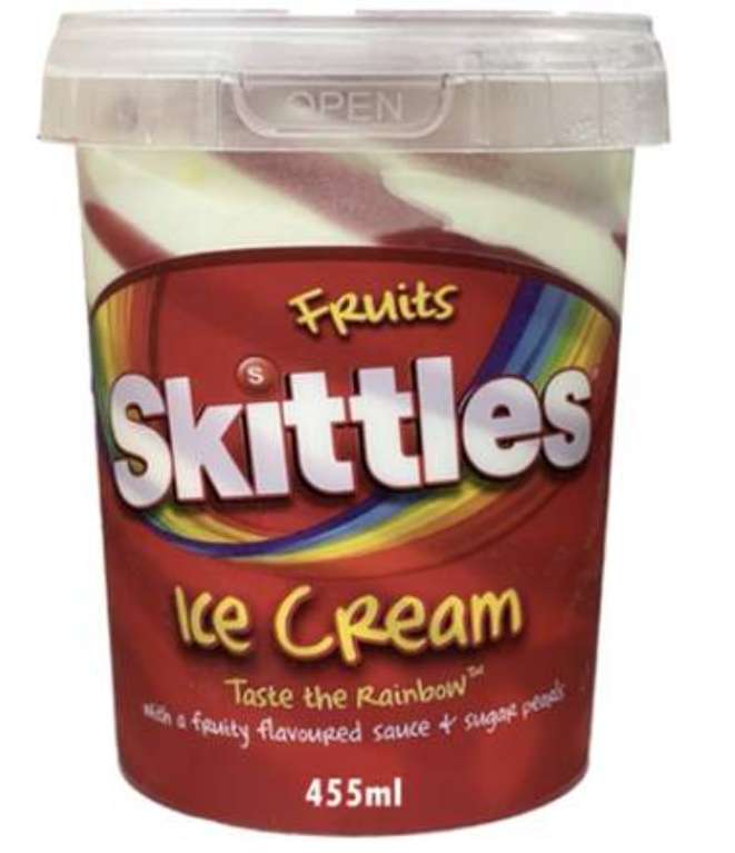 Skittles Ice cream 455ml £1.59 Farmfoods Fort William