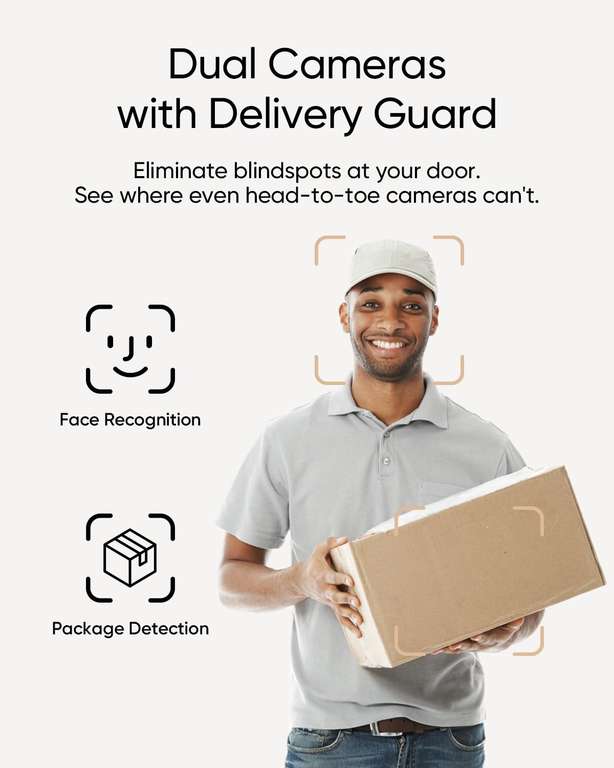 Eufy Security Video Doorbell E340 Dual Cameras with Delivery Guard Sold by AnkerDirect UK FBA