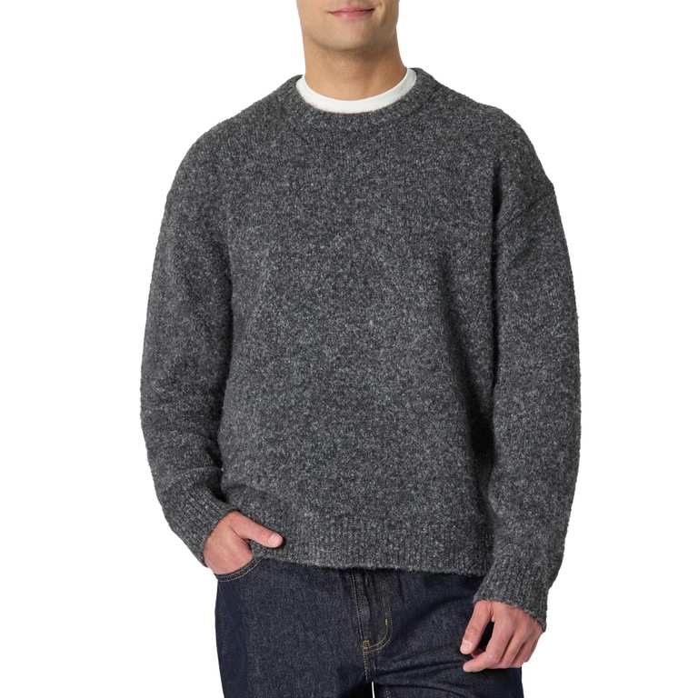 Amazon Essentials Men's Relaxed-Fit Faux Pullover Jumper Size M