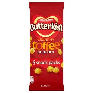 Butterkist Crunchy Toffee Popcorn 6 x 20g (120g) £1.25 @ Amazon