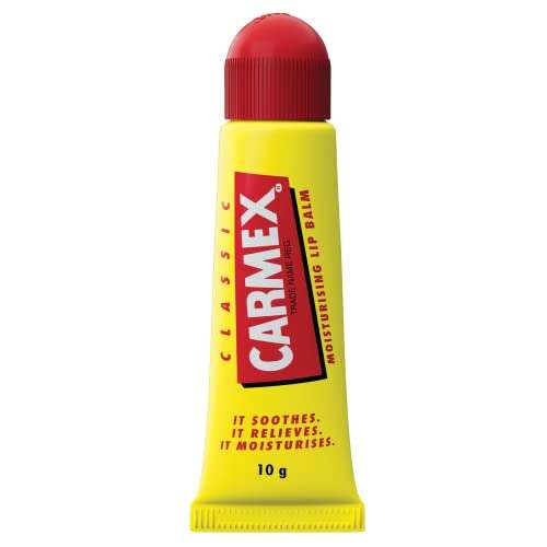 Carmex CLASSIC Moisturising Lip Balm Tube For Dry & Chapped Lips 10g: £2 With Voucher (£1.74/£1.60 on S&S) + 20% Voucher On 1st S&S @ Amazon