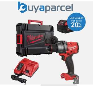 Milwaukee M18FPD3 FUEL Gen4 Brushless Combi Drill 18V M18B5 Battery Charger Case (UK Mainland) - buyaparcel-store