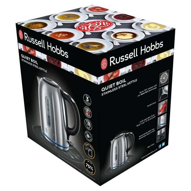 Russell Hobbs Buckingham Quiet Boil Stainless Steel Kettle £30 @ Sainsbury's