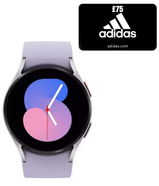 Samsung Galaxy Watch5 Smart Watch 40mm Purple Sport + £75 adidas Gift Card £197.10 / £147.10 W/Any Trade In / £227.14 W/Tab A8 @ Samsung EPP