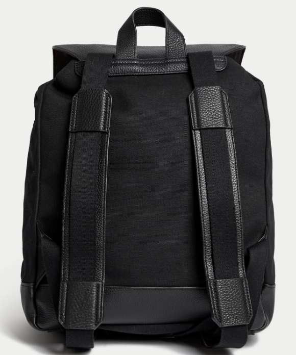 M&S Leather & Cotton Backpack - free C&C