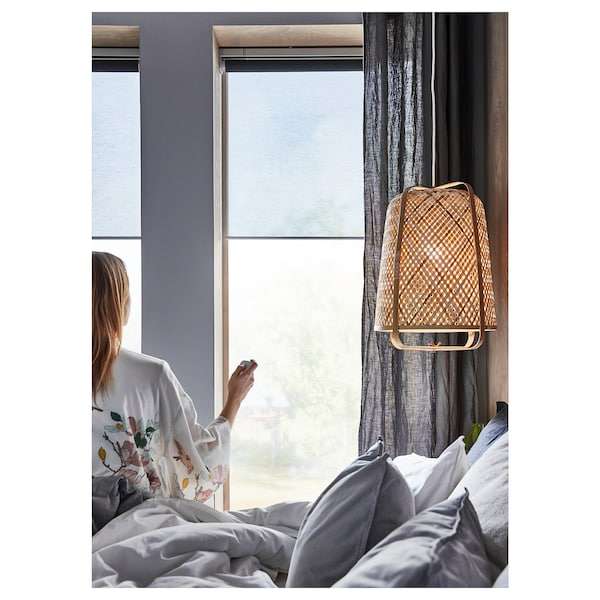 KADRILJ Roller blind, smart wireless/battery-operated grey, 60x195 cm - £30 with free Click & collect at selected stores @ IKEA