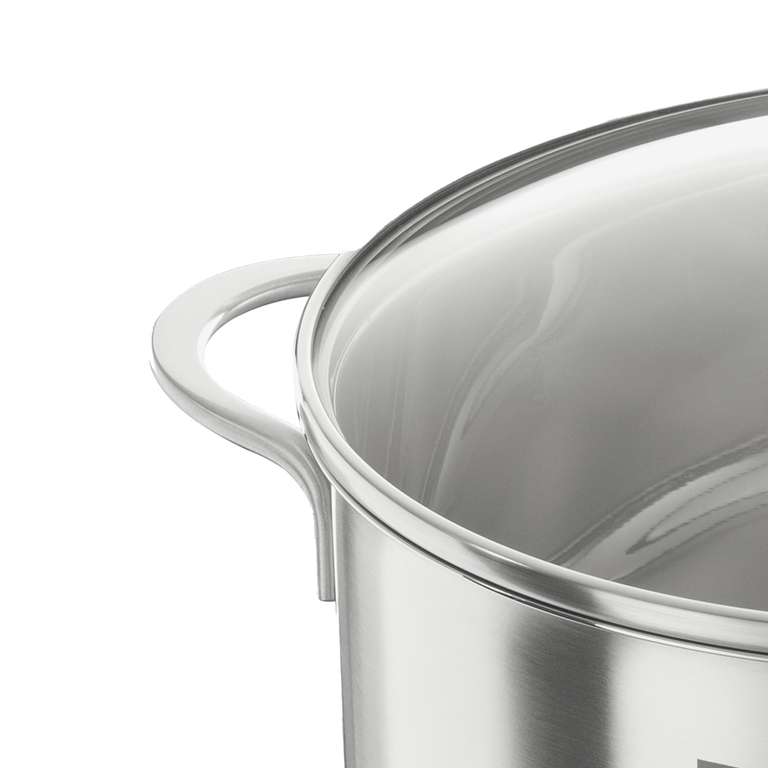 Zwilling 40103-247 Tall Stockpot – Stainless Steel Tall High Edge Kitchen Pot With Lid, Large 7.8 L w/voucher sold FB homeofbrands