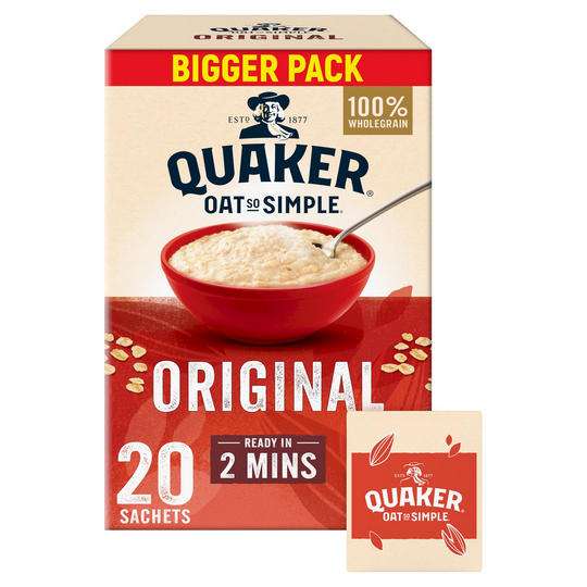 Quaker Oat So Simple Original Porridge Sachets 20x27g £3.50 @ Iceland