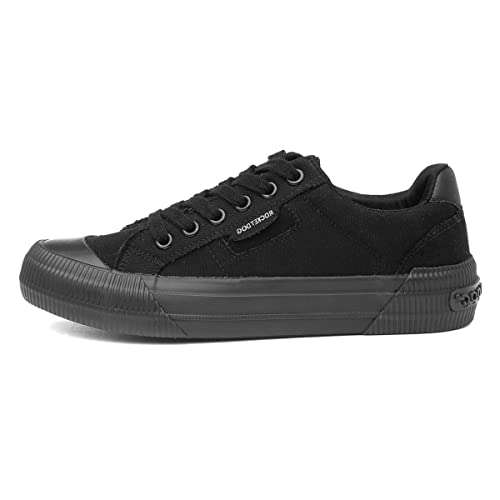 Rocket Dog Cheery Women's Black Canvas Trainers - Available in Sizes 3 to 7