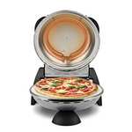 G3 Ferrari Pizza Express Delizia, Pizza Oven, 1200 W, Adjustable Thermostat 400°C, Double heating element, Palette incl, Silver
