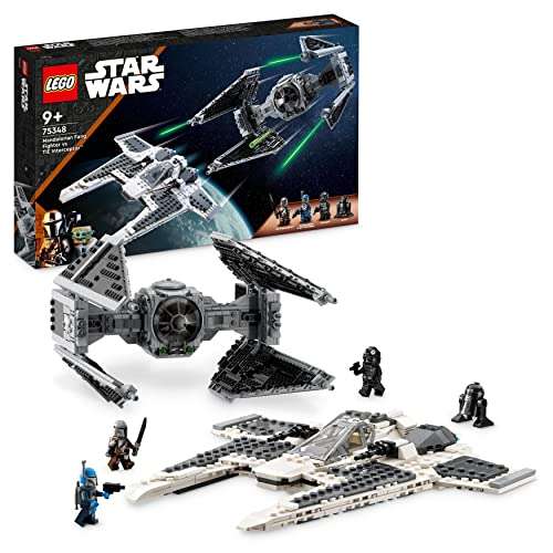 LEGO 75348 Star Wars Mandalorian Fang Fighter vs. TIE Interceptor