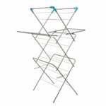 3 Arm Folding Clothes Airer With Wings Reduced with code