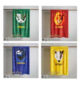 Harry Potter Fleece Blanket - Slytherin / Gryffindor / Hufflepuff / Ravenclaw - £3 (Free Click and Collect) @ Dunelm