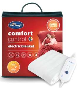 Silentnight Comfort Control Electric Blanket Single - £23.99 \ Double - £27.99 with code - Delivered @ sleepypeople / eBay