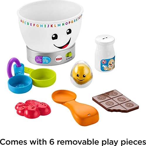 Fisher-Price Laugh & Learn Baby Learning Toy Magic Color Mixing Bowl with Pretend Food Music & Lights for Ages 6+ Months £15.51 @ Amazon