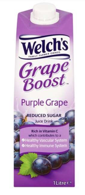 Welch's Light Purple Grape Juice Drink 1 Litre - £1 Clubcard Price @ Tesco