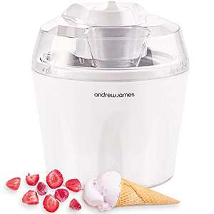 Andrew James Ice Cream, Frozen Yoghurt & Sorbet Maker Machine - £28.04 - @ Amazon sold by AJ Homewares