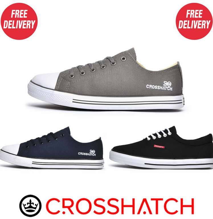 Crosshatch Mens Classic Plimsol Trainers Reduced with code + Free Delivery