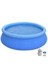 10ft Pool with Self-Supporting Inflatable Ring and Filter Pump