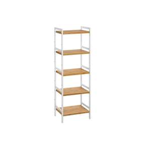 Songmics Metal and Bamboo Shelving Unit with Five Shelves 45 x 31.5 x 142 cm for £44.99 delivered using code @ Songmics