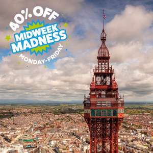 40% off Blackpool Merlin Attractions - Monday to Friday