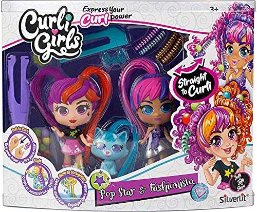 Curli Girls 82080 Doll and Pet Twinset, Mixed Colours £13.50 @ Amazon