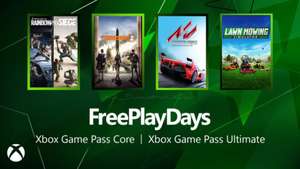Xbox Free Play Days – Rainbow Six Siege, The Division 2, Assetto Corsa, Lawn Mowing Simulator (Game Pass Core & Ultimate members)